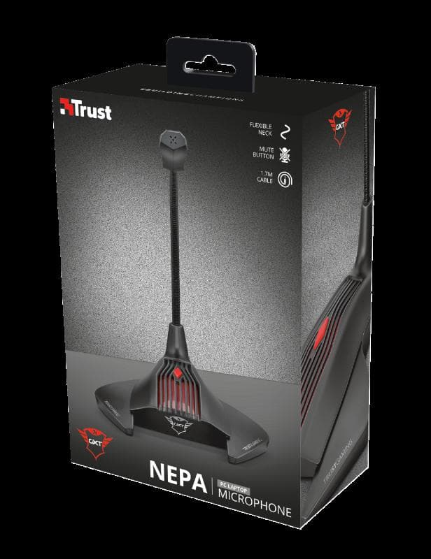 Microfon Trust GXT 239 Nepa Gaming, tip Condenser, Jack — miniatură
