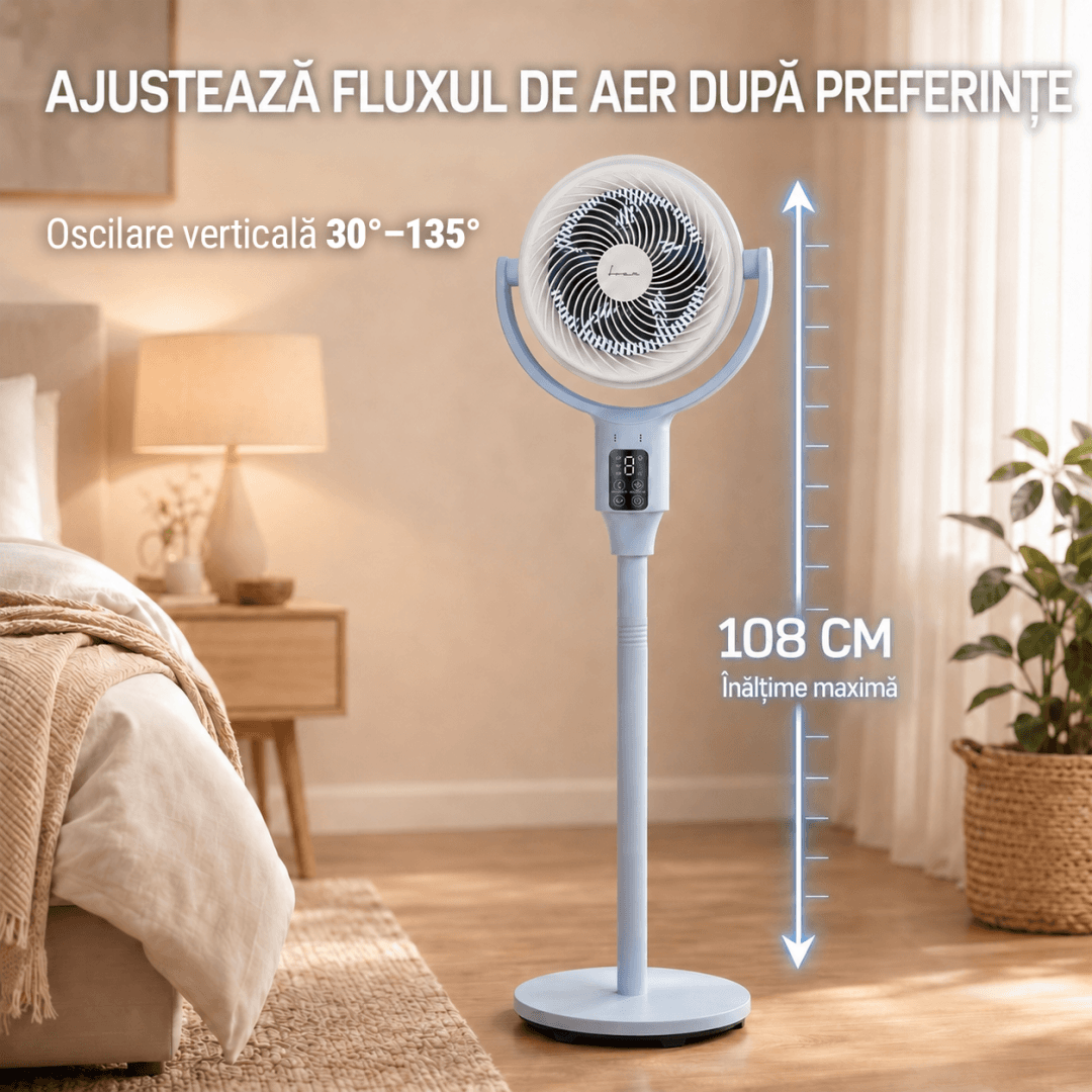 VENTILATOR CU PICIOR FRAM FSF-MAT24DC-BL — miniatură