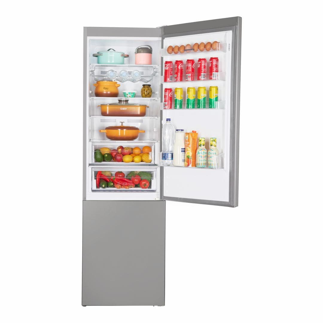 Combina frigorifica HEINNER HCNF-V366SE++, No Frost, 366 l, Clasa E, Argintiu — miniatură