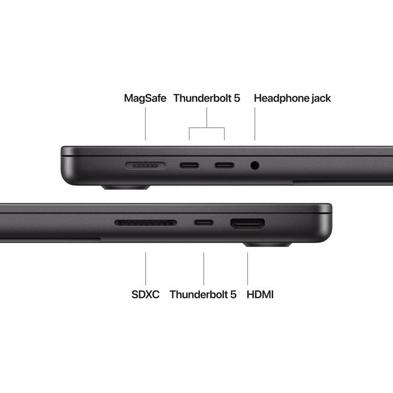 MacBook Pro 16.2"/Apple M4 Max (CPU 14-core, GPU 32-core, Neural Engine16-core)/36GB/1TB - Space Black - RO KB (Cto from MX303RO/A) — miniatură