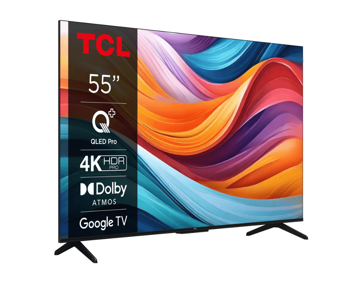 Televizor TCL QLED 55T7B, 139 cm, Smart Google TV, 4K Ultra HD, Clasa F — miniatură