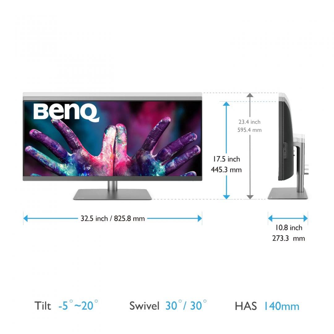 Monitor Consumer BenQ PD3420Q, 34", 3440 x 1440 pixeli, Grey — miniatură