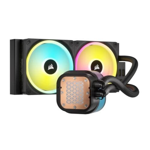 Cooler Procesor CORSAIR H110i, Lichid, 14 cm, 2 ventilatoare, aRGB — miniatură