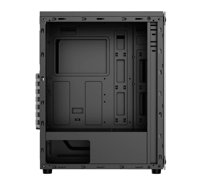 Carcasa PRO GAMING ELEMENT, RGB, Mid Tower, Black — miniatură