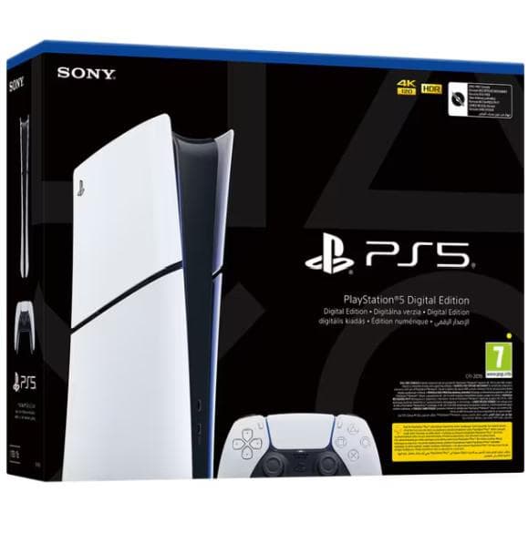 Sony PS5 Slim Digital Edition 1TB White — miniatură