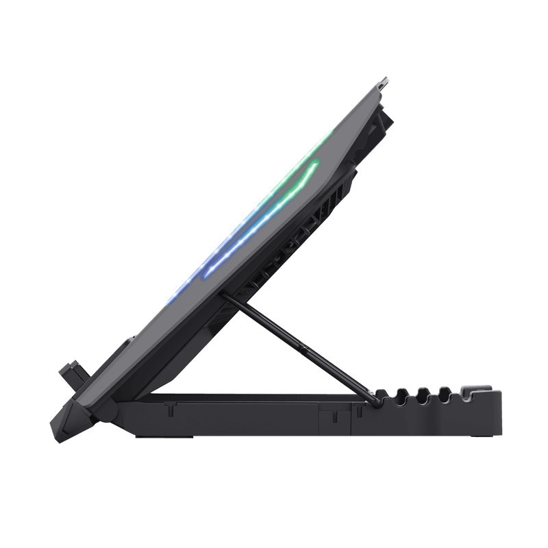 Stand/Cooler notebook Trust GXT 1127 YOOZY, pana la 17 inch, 2 ventilatoare, negru — miniatură