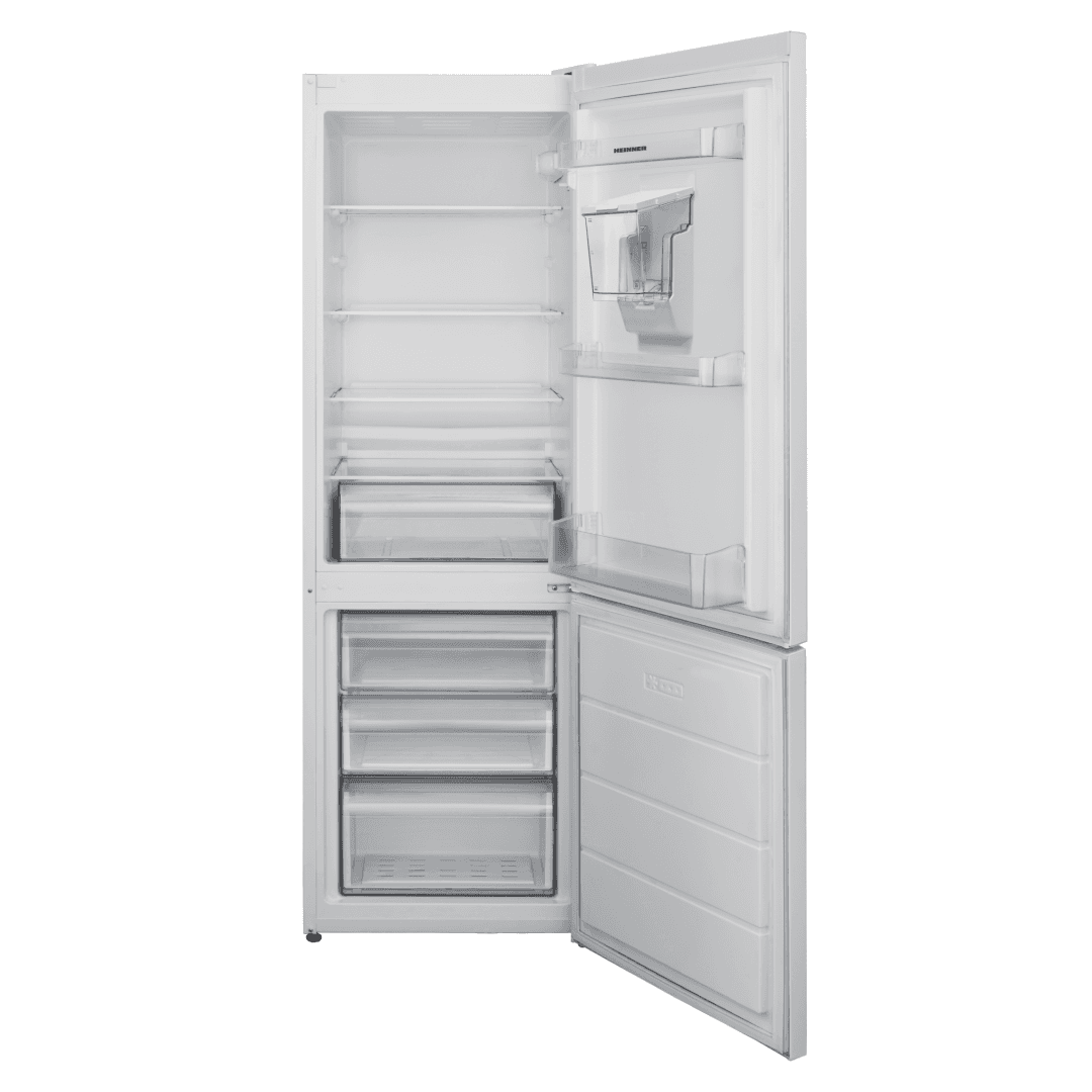 Combina frigorifica HEINNER HC-V2701WDE++, 268 l, Clasa: E, Dozator apa, Alb — miniatură