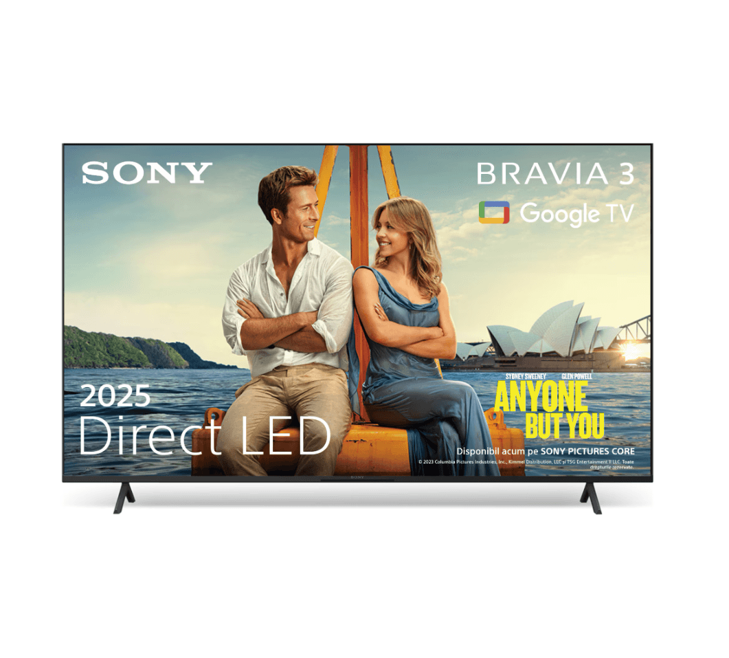 Televizor Sony BRAVIA 3 LED 50S39, 126 cm, Smart Google TV, 4K, Clasa E