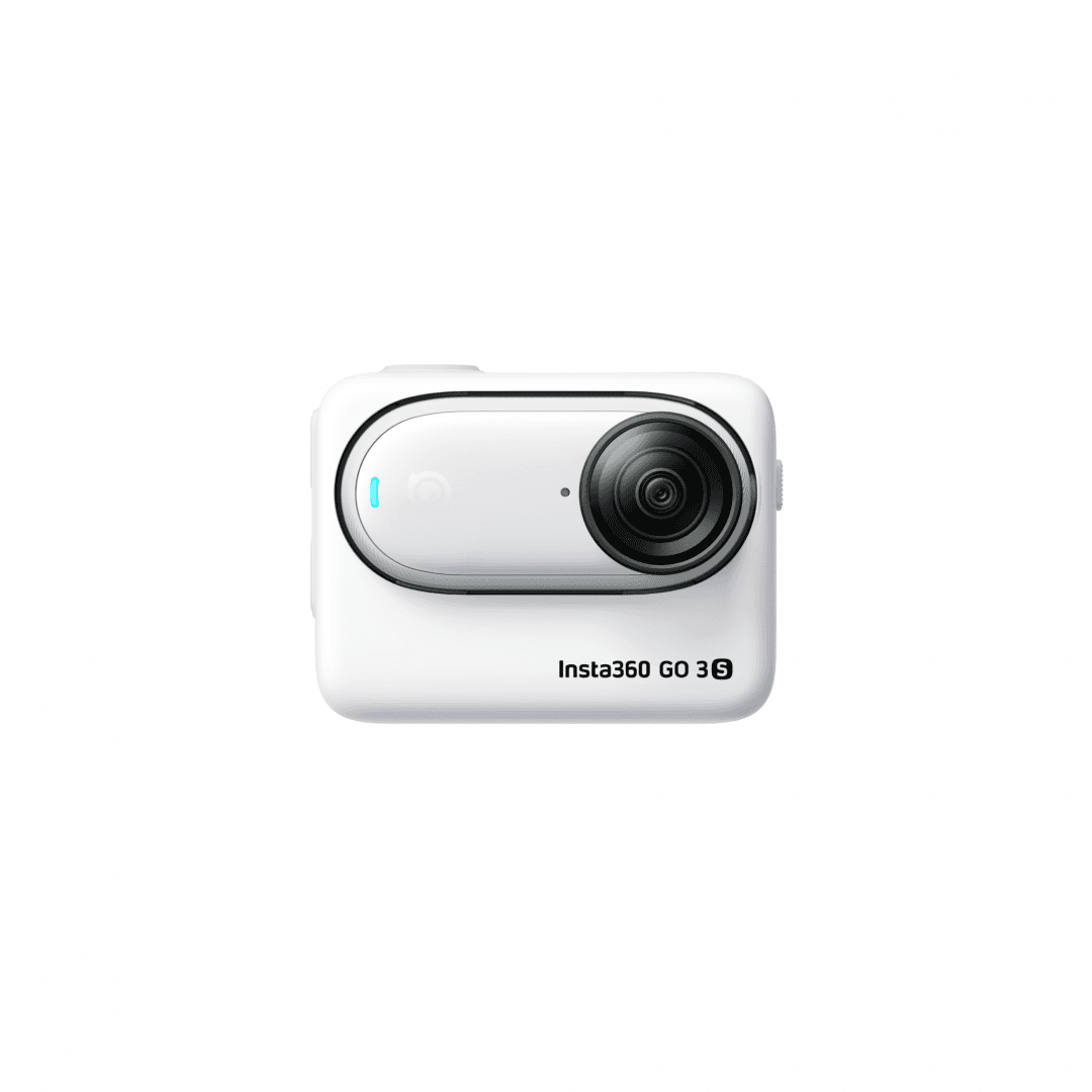 Camera video sport Insta360 GO 3S Arctic, diafragma f/2.8, focusare automata, sensibilitate ISO 1000-3200, rezolutie senzor 8.3 Mpx, rezolutie imagine 2880 x 2880, 4000 x 3000, rezolutie video 4k, rezistenta la apa 10 ATM, capacitate acumulator 310 mAh, functii rezistent la praf, rezistent la