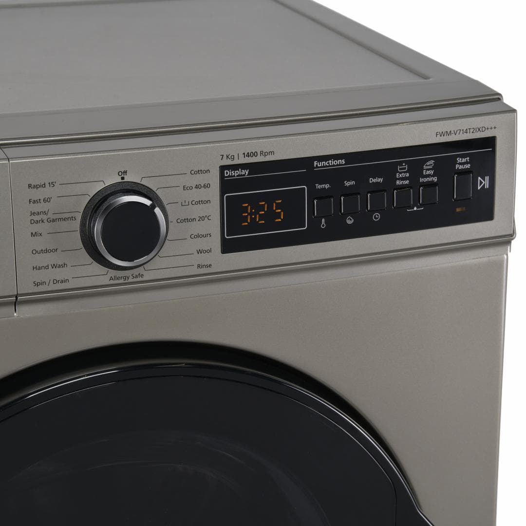 Masina de spalat rufe FRAM FWM-V714T2IXD+++, 7 kg, 1400 rpm, Clasa: D, Inox Crom — miniatură