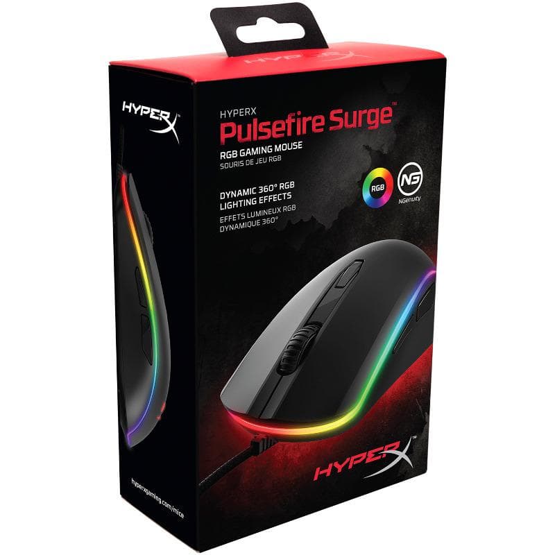 Mouse Gaming HyperX Pulsefire Surge, 16000 dpi, Negru — miniatură