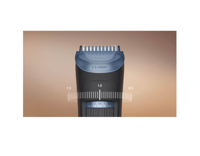 Aparat de tuns barba PHILIPS BT3660/15 cu lame integral metalice cu autoascutire, 40 de setari de lungime, 2 piepteni ajustabili pentru barba (0,5-20 mm), autonomie 80 min
