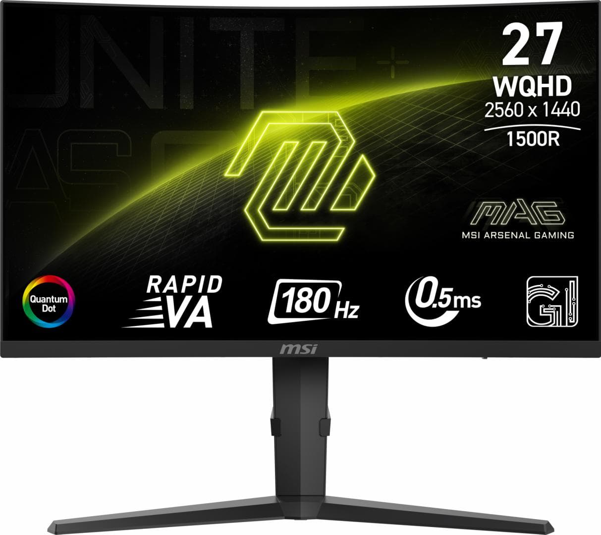 Monitor Consumer MSI MAG 275CQRF QD, 27", 2560 x 1440 pixeli, Black — miniatură