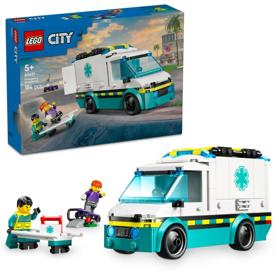 AMBULANTA DE URGENTE, LEGO 60451 — miniatură