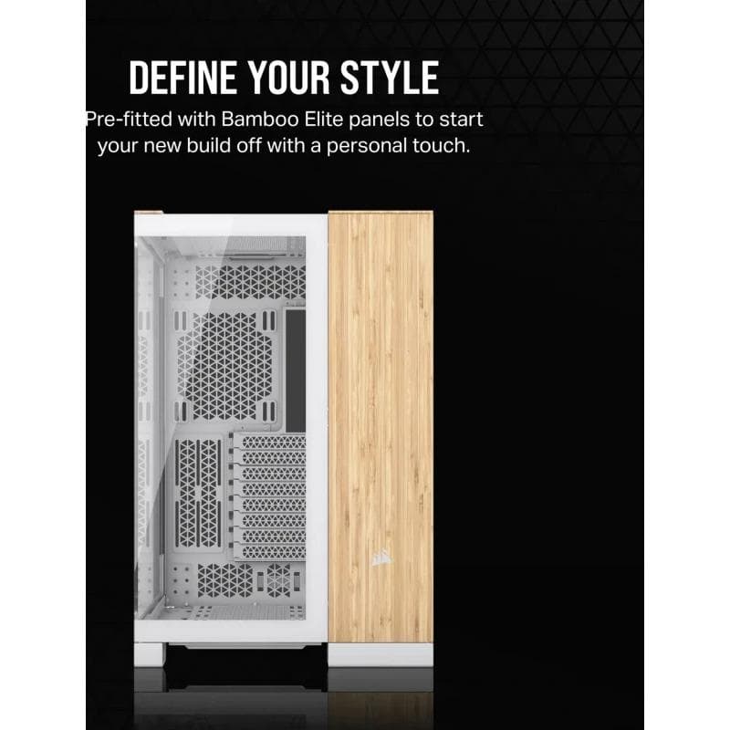 Carcasa CORSAIR 6500X, RGB, Mid Tower, White — miniatură