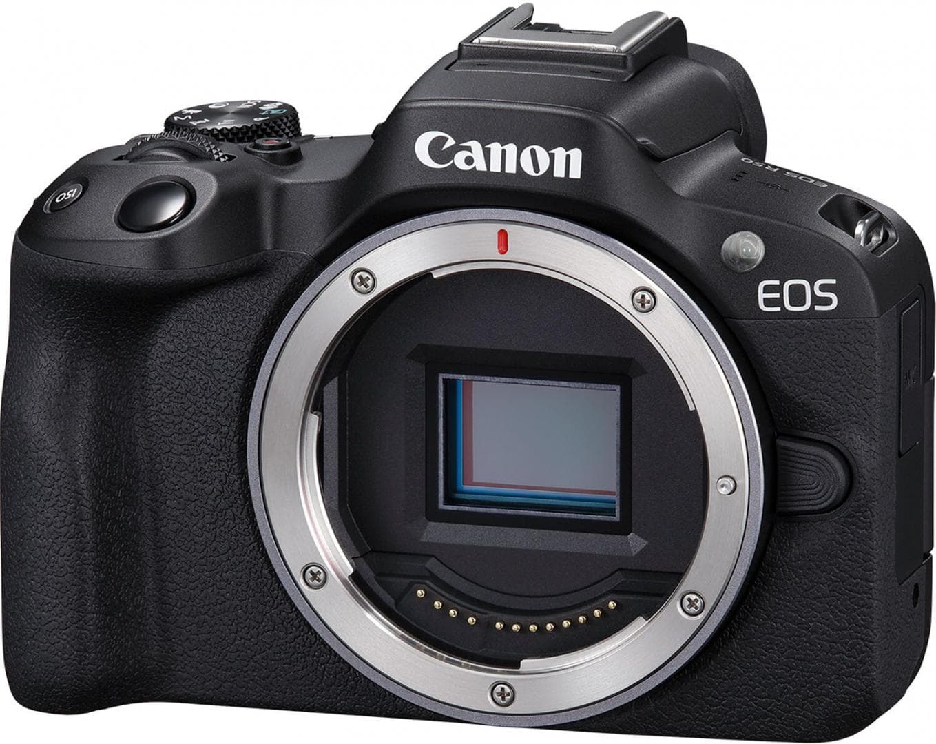 Aparat foto Canon Eos R50 BLACK KIT + Obiectiv RF-S 18-45 + RF-S 75-300mm F4-5.6, mirrorless, 24.2 Megapixeli, Procesor Digic X, Montura RF, Senzor APS-C 22.3 x 14.9mm, Aspect 3:2, Focalizare: Dual Pixel CMOS AF II, 100 % pe orizontală şi 100 % pe verticală (selectare automată), 90 % pe orizontală — miniatură