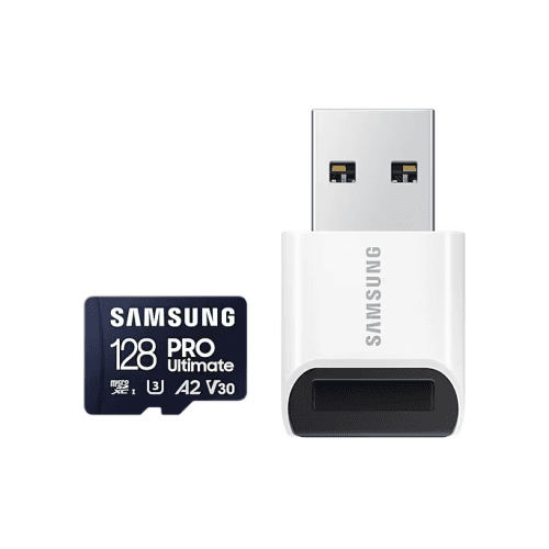 Card de Memorie MicroSDXC Samsung PRO Ultimate C UHS-I U3, V30, A2 + Adaptor USB — miniatură