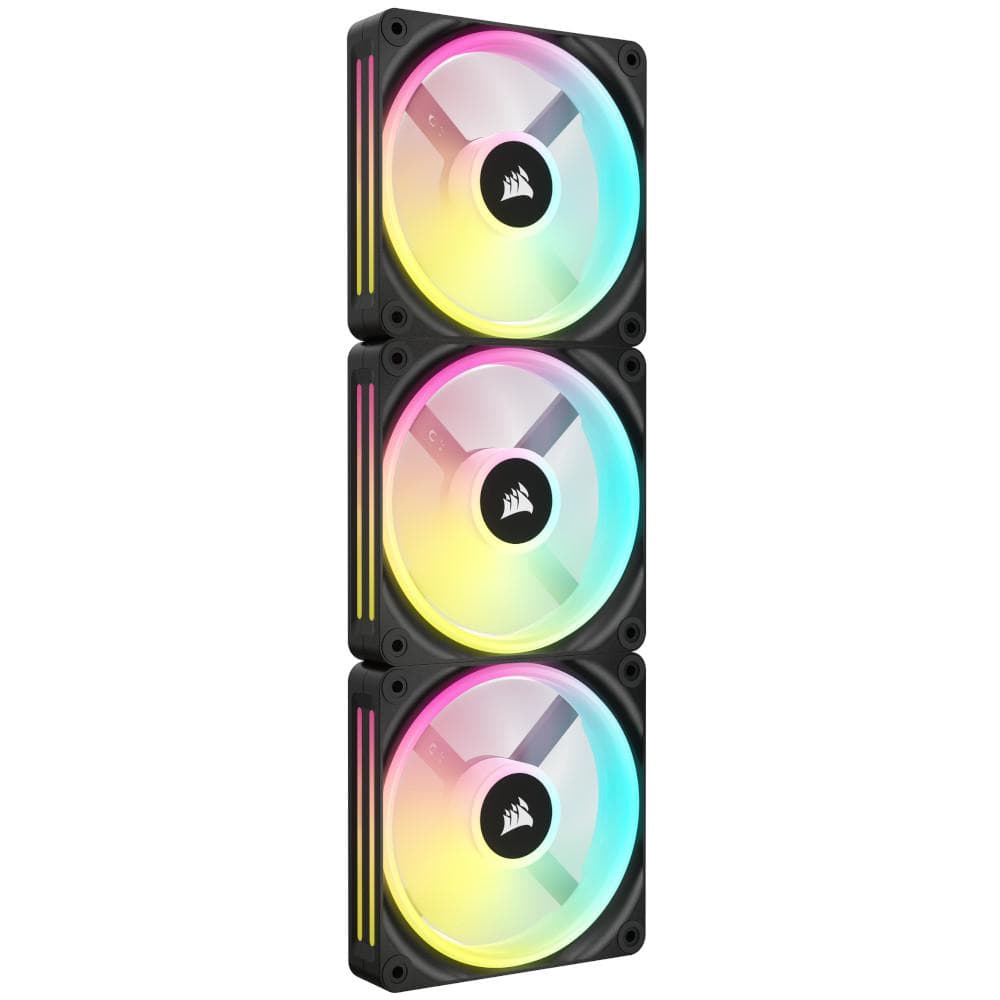 Ventilator Carcasa CORSAIR iCUE LINK QX120 RGB, 12 cm, 2400 RPM, 3 ventilatoare, RGB — miniatură