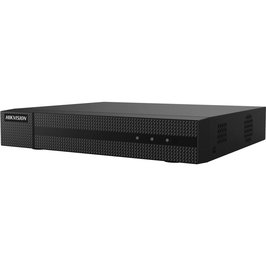 DVR HiWatch 4 canale HWD-5104MH-G4, TURBO HD, compresie video: H.265 Pro+/H.265 Pro/H.265/H.264+/H.264, input video: HDTVI/AHD/CVI/CVBS/IP, audio prin cablu coaxial, Up to 5-ch IP camera inputs (up to 2 MP), Max. 1200 m for 720p HDTVI signal,1SATA, dimensiuni: 260 × 222 × 45 mm, greutate: 0.8kg.