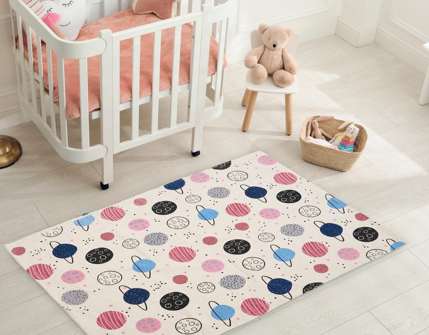 Covor Heinner copii printat Planete 90x130 cm — miniatură