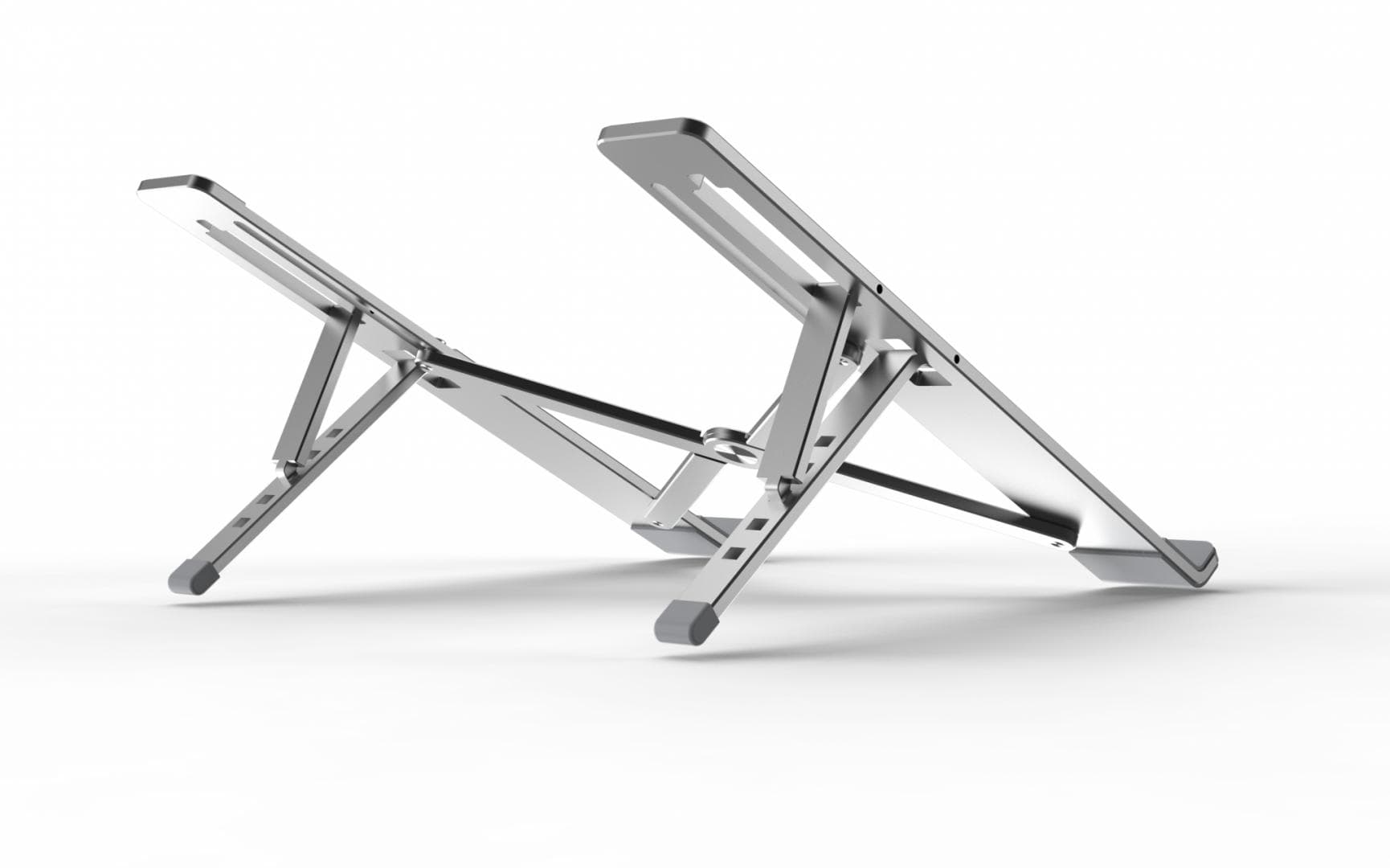 Suport laptop Serioux, SRXNCPU6L, material aluminiu, dimensiune deschisă: 197x245x4mm,dimensiune pliată: 60 x 245 x 4mm, grosime: 4mm, greutate: 215g, dimensiune compatibilă: până la 15.6 ", culoare argintiu, 5 unghiuri ajustabile — miniatură