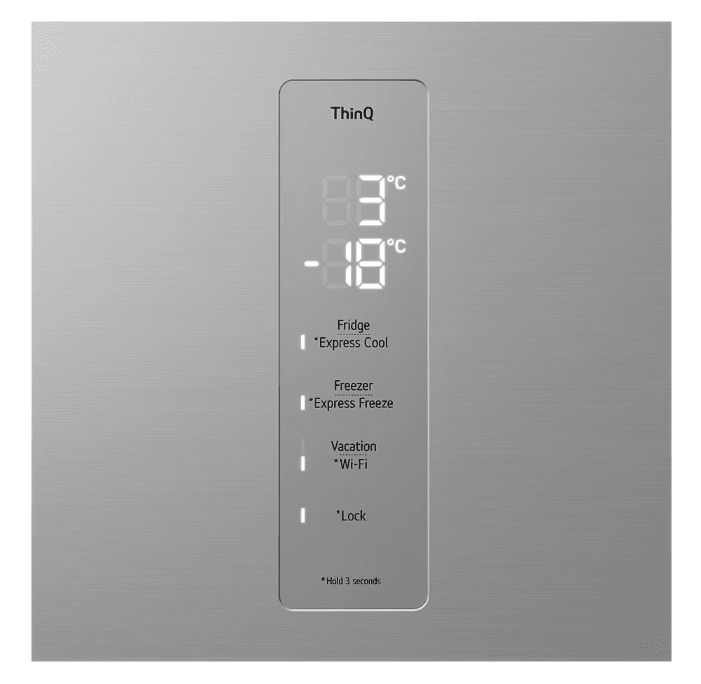 Combina frigorifica LG GBV7170EPY, 341 l, No Frost, Clasa E, H 186 cm, Argintiu — miniatură