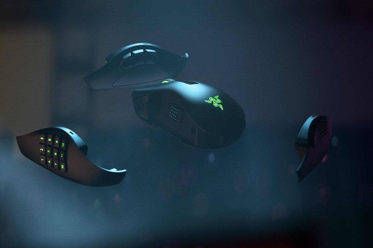 Mouse Gaming Wireless Razer Naga Pro, 20000 dpi, negru — miniatură