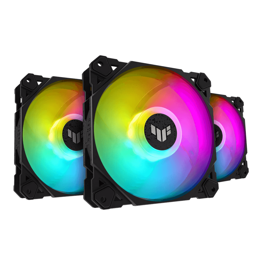 Ventilator Carcasa ASUS TUF Gaming TF120 ARGB, 12 cm, 1900, 3 ventilatoare, RGB — miniatură