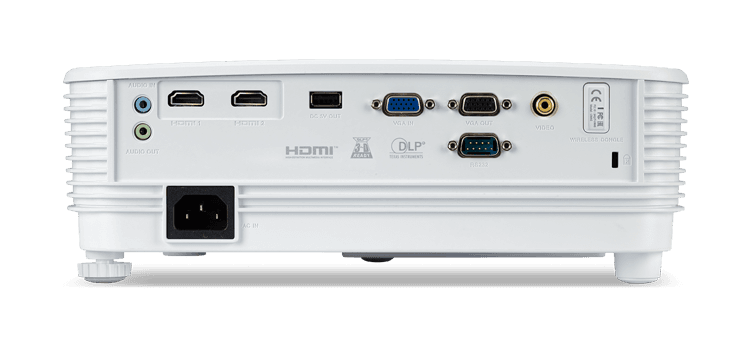 Proiector ACER P1157i, DLP 3D Ready, SVGA 800* 600, up to WUXGA 1920* 1200, 4800 lumeni, 4:3/ 16:9, 20.000:1, zoom optic 1.1x, dimensiune maxima imagine 300", distanta maxim de proiectie 12 m, boxa 3W, lampa 5.000 ore/ 15.000 ore extremEco, 29 dB, 2.4 kg, D-sub, composite video/ RCA, 2* HDMI, PC — miniatură