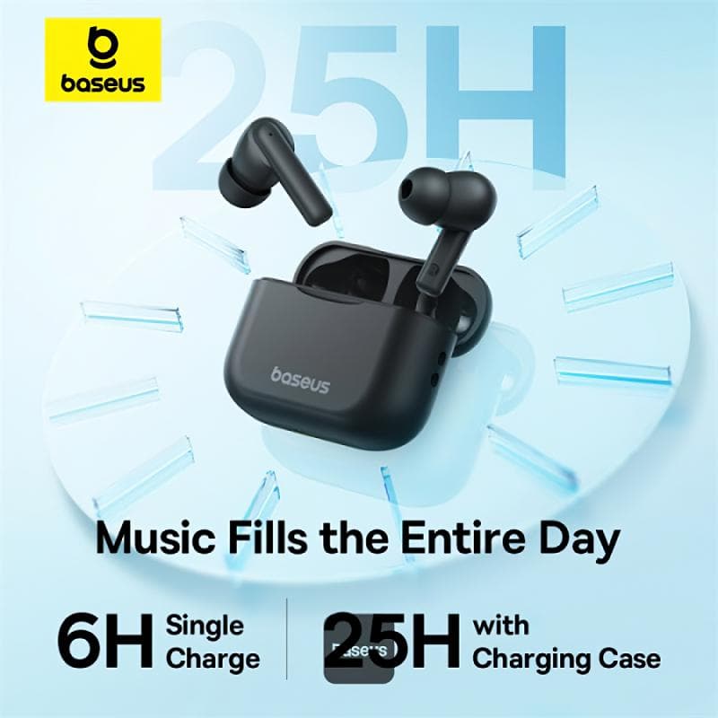 Casti In-ear Baseus Bowie E17, Wireless, Negru — miniatură