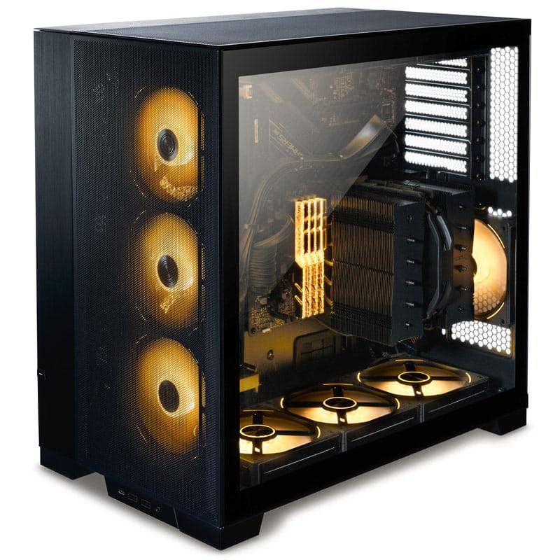 Carcasa LIAN LI 011 DYNAMIC EVO, RGB, Mid Tower, Black — miniatură