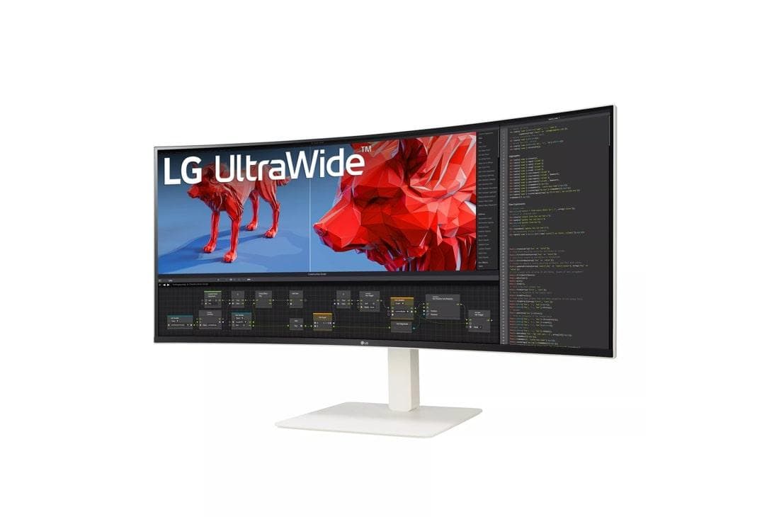 Monitor Consumer LG 38WR85QC-W, 37.5", 3840 x 1600 pixeli, White — miniatură