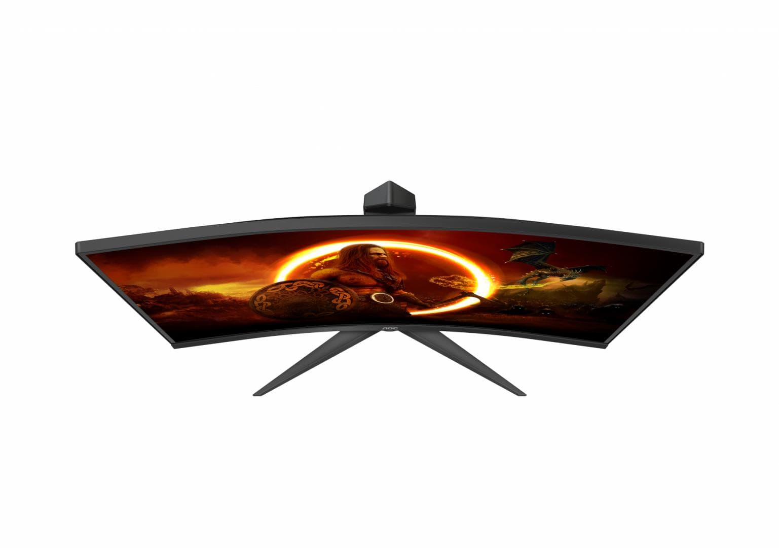 Monitor Gaming AOC C27G2Z3/BK, 27", 1920 x 1080 pixeli, Black, Red — miniatură