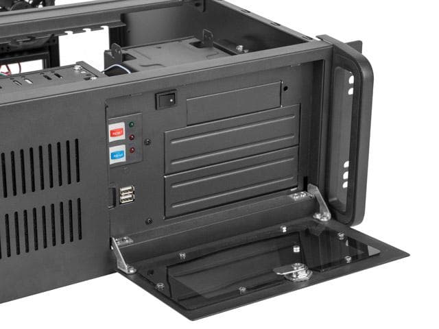Carcasă server rack ATX 450/10 19"/4U — miniatură