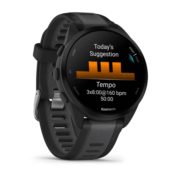 Ceas Garmin Forerunner 165, Black/Grey — miniatură