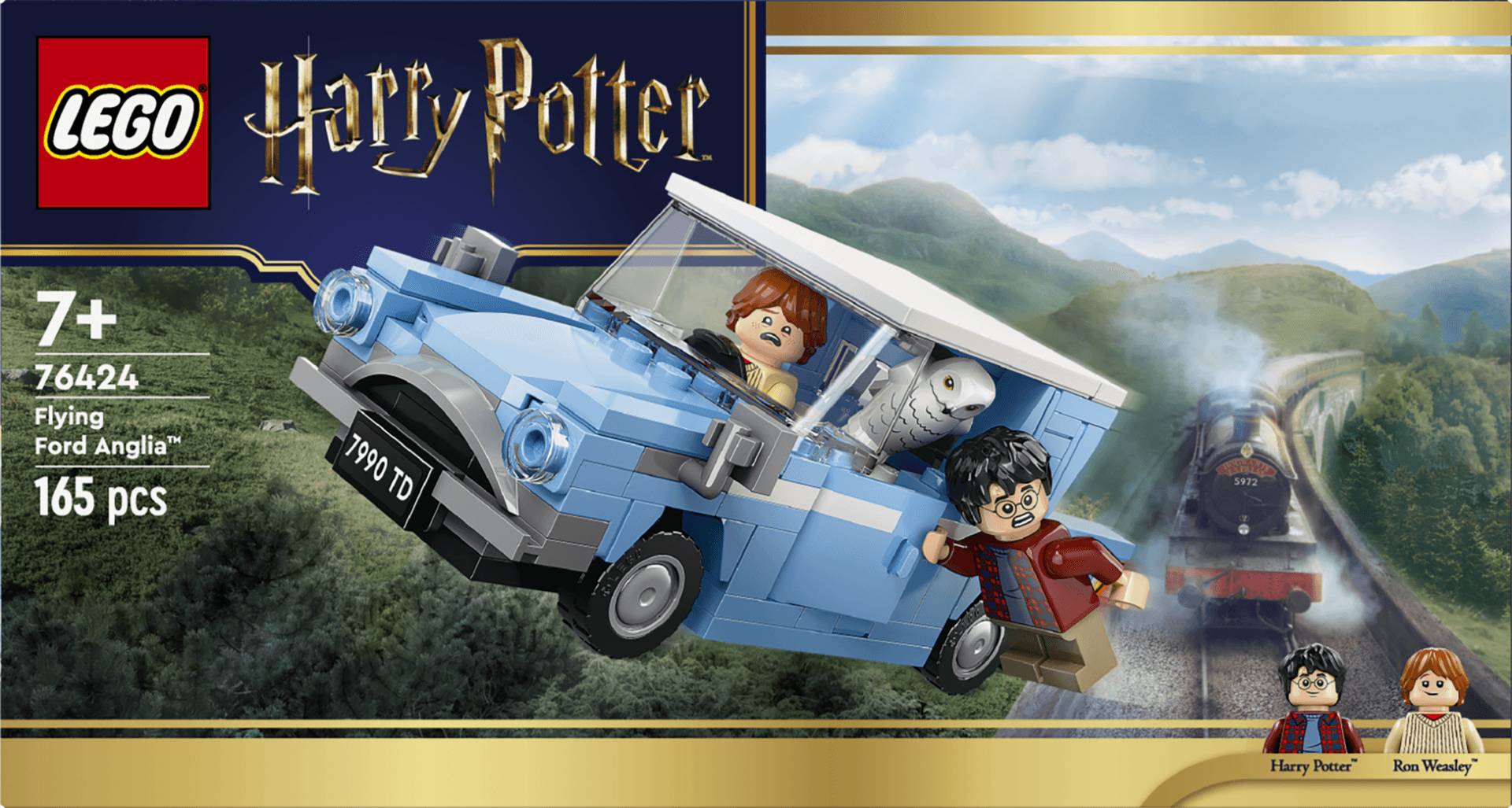 FORD ANGLIA ZBURATOR, LEGO 76424 — miniatură