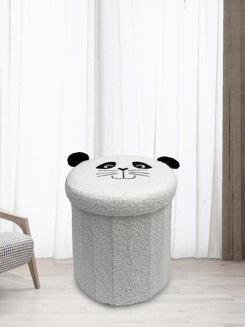 Taburet figurina urs Panda cu capac detasabil, 30x37.5 cm — miniatură
