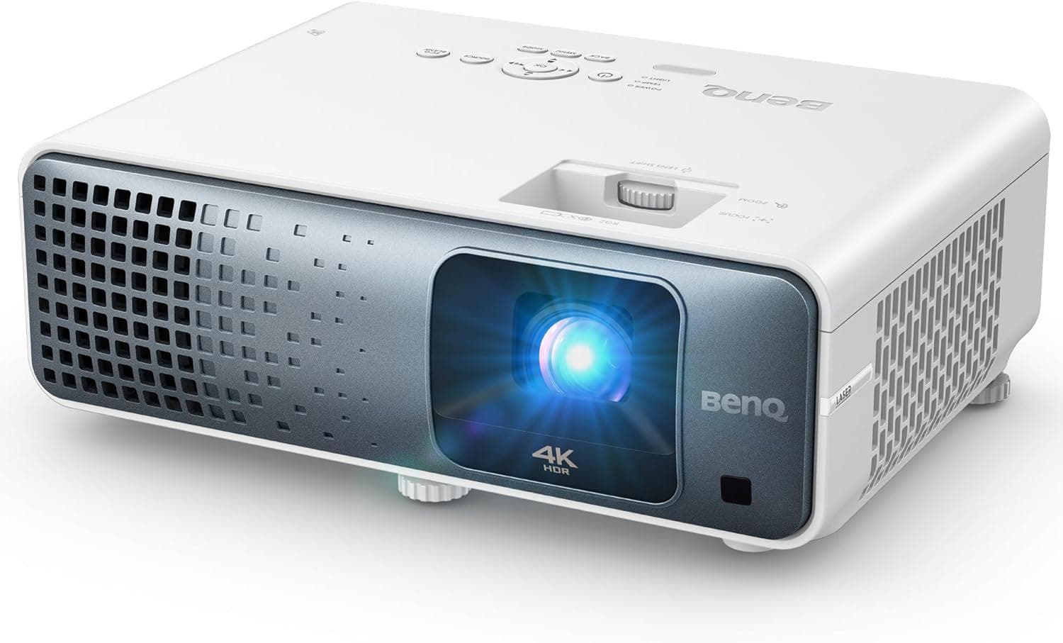 Videoproiector BenQ TK700ST, 4K UHD (3840×2160), DLP 3.000 lumeni, 16:9, 10.000:1, lampa 4.000- 15.000 ore, 1.2x, 2*HDMI, USB tip A, RS232, boxa 5W, audio out, 28- 34dB, tele3.1 kg, comanda cu baterie, culoare alb — miniatură