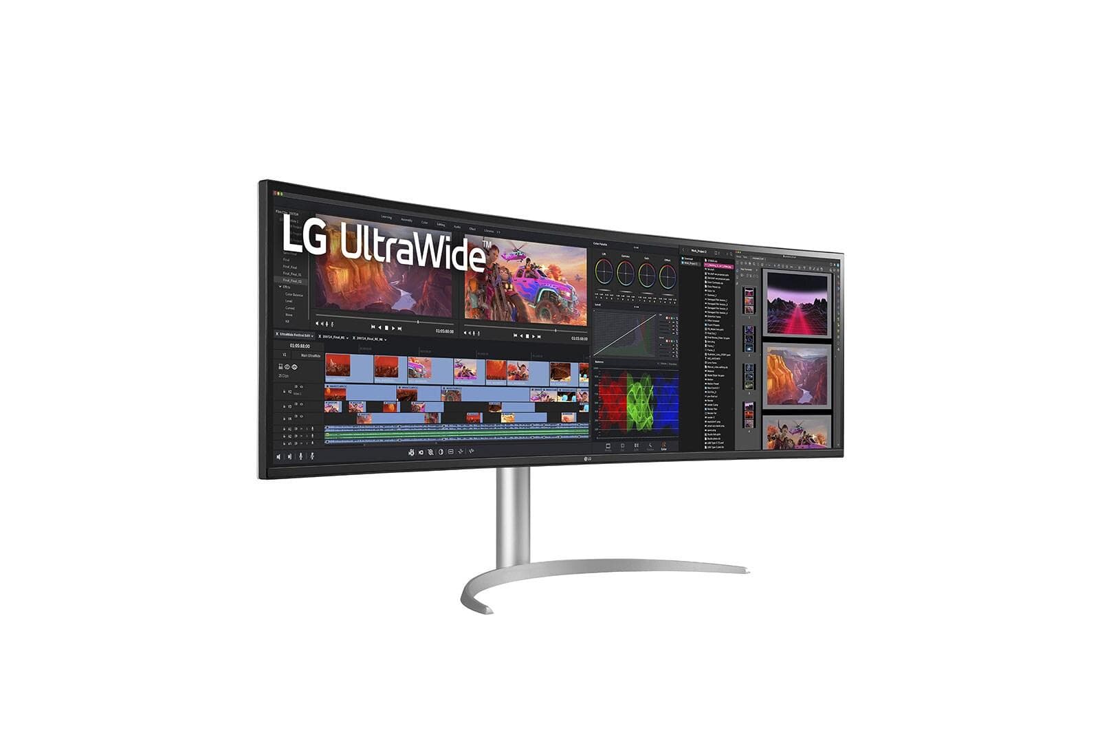Monitor Consumer LG 49WQ95C-W, 49", 5120 x 1440 pixeli, White — miniatură