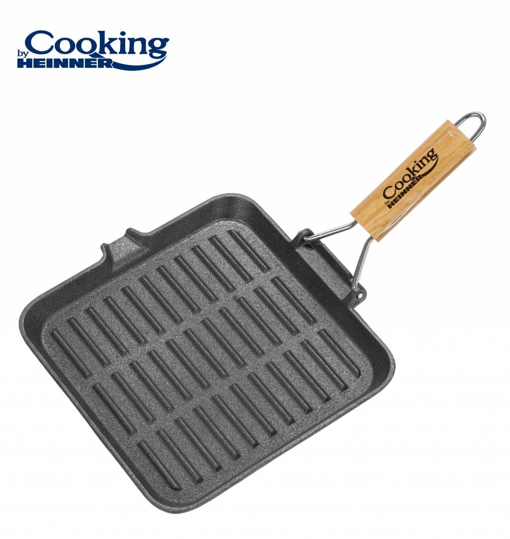 TIGAIE GRILL FONTA MANER LEMN DET.23X2CM COOKING BY HEINNER — miniatură
