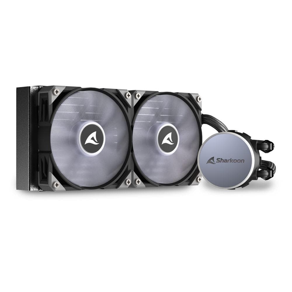 Cooler Procesor Sharkoon S70 RGB AIO, Lichid, 12 cm, 2 ventilatoare, aRGB — miniatură
