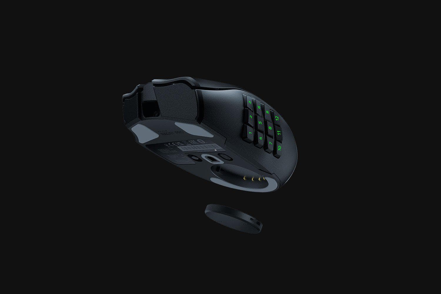 Mouse Gaming Wireless Razer Naga V2 Pro, 30000 dpi, Negru — miniatură