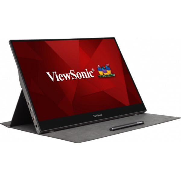 Monitor Consumer ViewSonic TD1655, 15.6", 1920 x 1080 pixeli, Touchscreen, Black, Silver