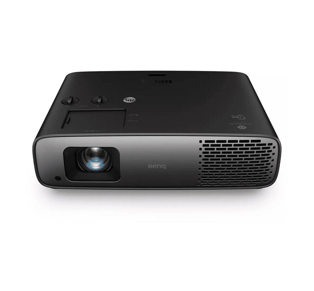 Videoproiector BenQ W4100I, 4K UHD home cinema, 3.200 lumeni, 16:9, 3.000.000:1, 4LED 20.000- 30.000 ore, zoom 1.3x, HDMI, USB tip A, USB tip mini B, RS232, Declanşator c.c. 12V (mufă 3,5mm), boxa 5W, S/PDIF, Dongle Android TV QS02 inclus, telecomanda cu baterii incluse, capac lentila inclus