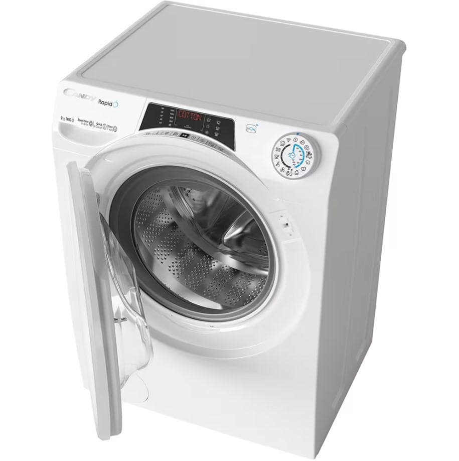 Masina de Spalat Candy RO 1496DWMT/1-S RapidO, 9kg, 1400, A, BPM, MPS, 6D, WiFi+BT, Steam, White+White+white ring — miniatură