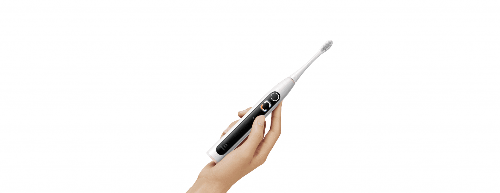 Set periuta de dinti smart sonica Oclean X Lite, Functii: Motor Maglev 72,000 miscari/min, 5 moduri, 65 dB, Capacitate baterie: 1100 mAh, durata utilizare: pana la 40 zile, IPX7 waterproof, perie Professional Clean, culoare: gri, continut pachet: periuta, carcasa pentru calatorie, cablu de — miniatură