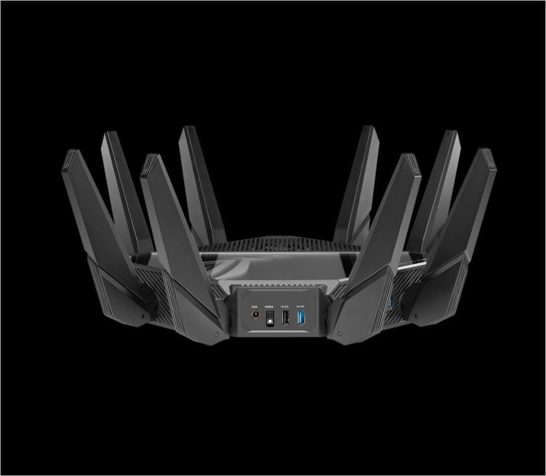 Router wireless ASUS ROG Rapture GT-AXE16000, WIFI 6E, Mesh, Quad-Band — miniatură