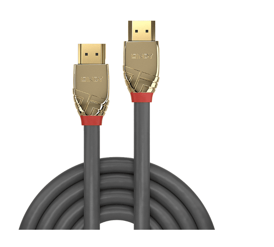 Cablu Lindy HDMI High Speed, 2m, Gold — miniatură