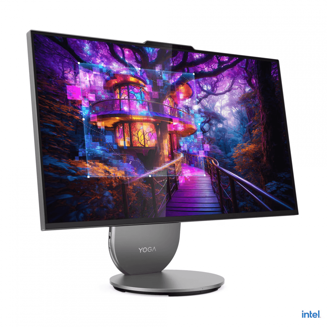 All-in-One Consumer Lenovo Yoga AIO 27IAH10 cu procesor Intel Core Ultra 7 255H pana la 5.1 GHz, 27 inch, QHD, 16 GB, Intel Arc 140T, FreeDos, Grey