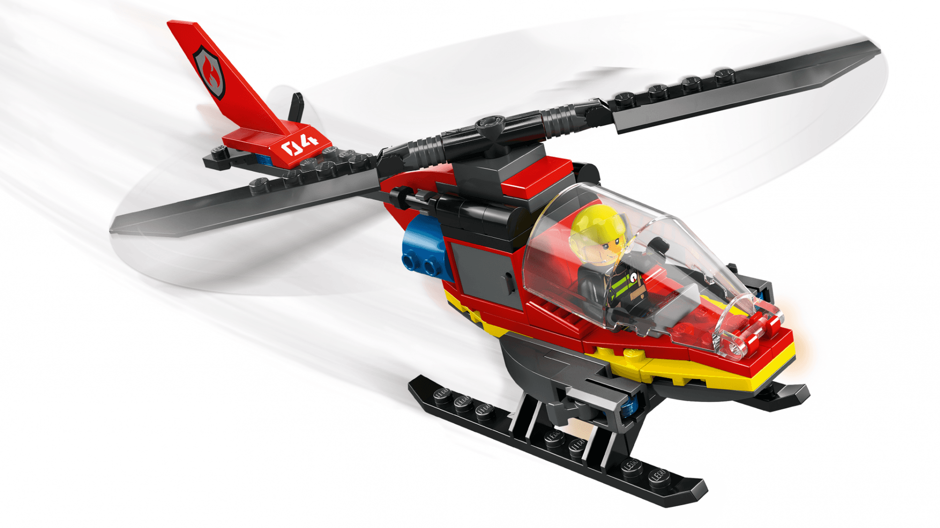 ELICOPTER DE POMPIERI, LEGO 60411 — miniatură